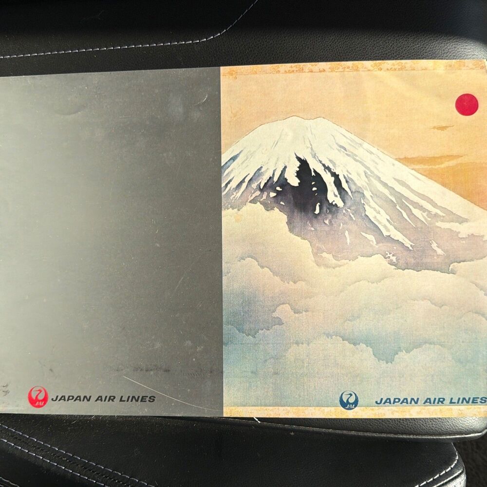 Vintage 1960s Japan Air Lines My Fuji Menu Cover